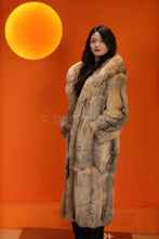 Load image into Gallery viewer, Full length natural coyote fur hooded coat
