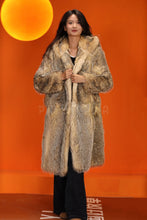 Load image into Gallery viewer, Full length natural coyote fur hooded coat
