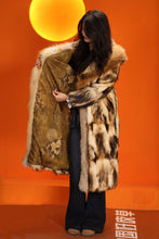 Load image into Gallery viewer, Penny lane in women&#39;s full length natural fitch fur coat with fox shawl collar
