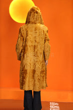 Load image into Gallery viewer, Full length natural karakul xiangao fur hooded coat
