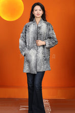 Load image into Gallery viewer, Natural karakul fur coat &amp; jacket with stand collar
