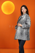 Load image into Gallery viewer, Natural karakul fur coat &amp; jacket with stand collar
