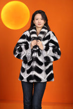 Load image into Gallery viewer, Natural rex rabbit fur coat &amp; jacket with shawl collar
