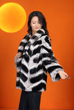 Load image into Gallery viewer, Natural rex rabbit fur coat &amp; jacket with shawl collar
