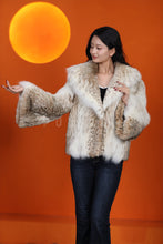 Load image into Gallery viewer, Natural lynx fur coat &amp; jacket with shawl collar
