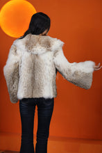 Load image into Gallery viewer, Natural lynx fur coat &amp; jacket with shawl collar
