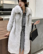 Load image into Gallery viewer, Fox Fur Long Coat
