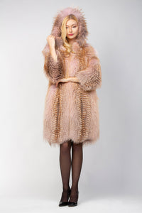 Golden Island Fox Fur Coat 