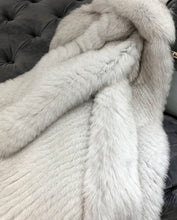 Load image into Gallery viewer, Hooded Fox Fur Long Coat
