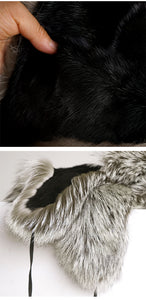 Silver Fox Hat Mink fur hat