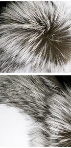 Silver Fox Hat Mink fur hat