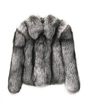 Load image into Gallery viewer, Silver Fox Fur Jacket
