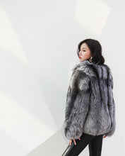 Load image into Gallery viewer, Silver Fox Fur Jacket
