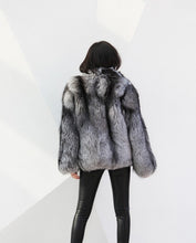 Load image into Gallery viewer, Silver Fox Fur Jacket
