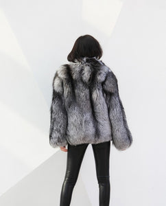 Silver Fox Fur Jacket