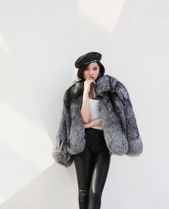 Silver Fox Fur Jacket