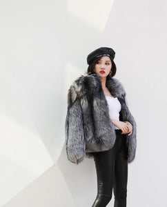 Silver Fox Fur Jacket