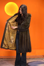 Load image into Gallery viewer, Full length natural racoon fur hooded coat
