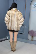 Load image into Gallery viewer, Natrual Saga kit fox fur coat &amp; jacket with shawl collar
