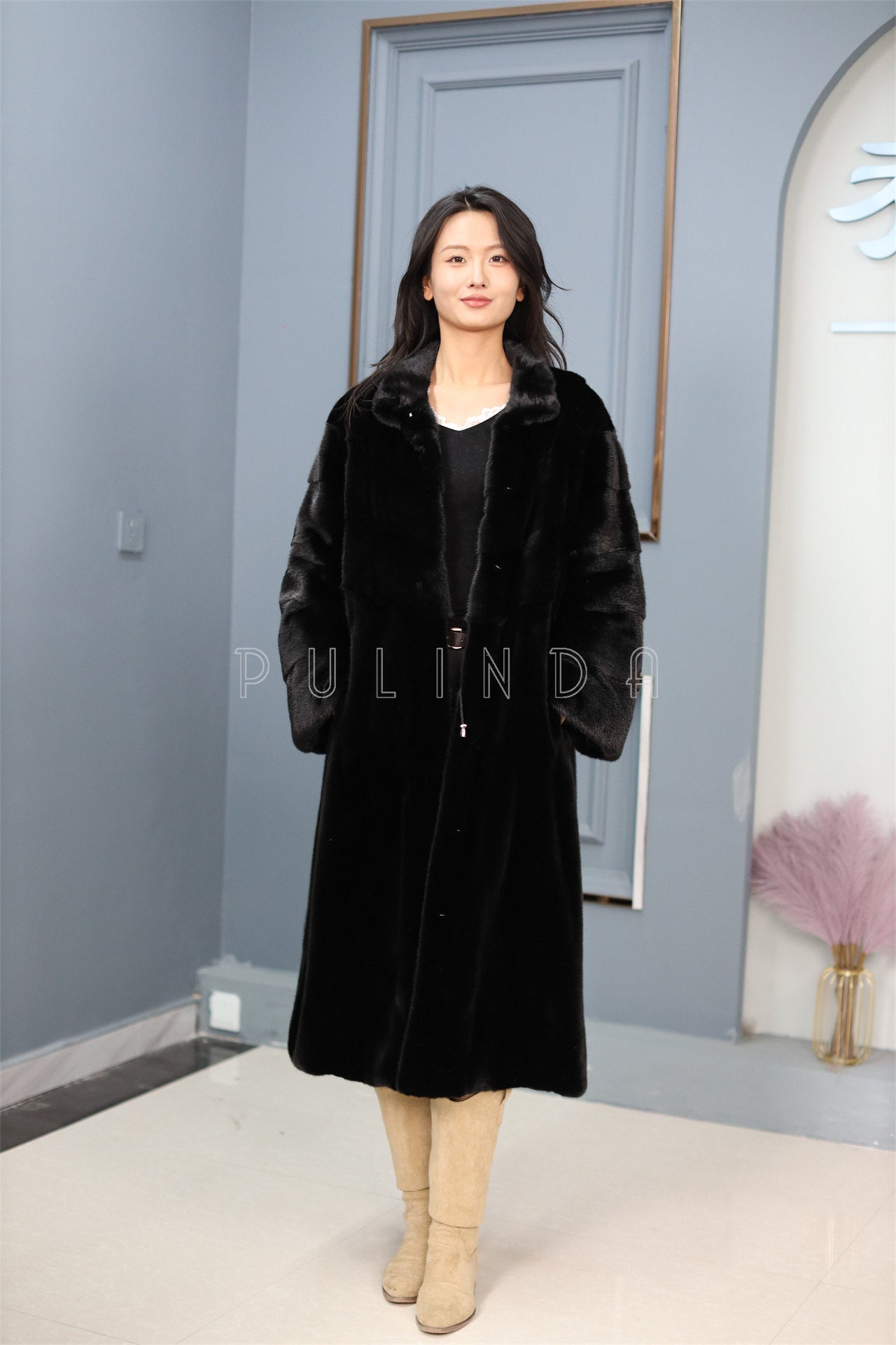 Natrual Saga mink fur coat