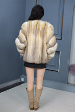 Load image into Gallery viewer, Natural kit fox fur coat &amp; jacket
