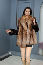 Load image into Gallery viewer, Natural Saga gold fox fur coat &amp; jacket with shawl collar
