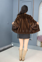 Load image into Gallery viewer, Natrual Saga mink fur coat &amp; jacket
