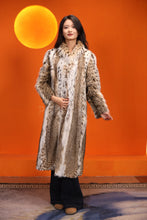 Load image into Gallery viewer, Full length women&#39;s natural lynx fur coat with shawl collar
