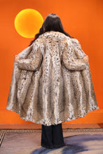 Load image into Gallery viewer, Full length women&#39;s natural lynx fur coat with shawl collar
