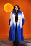 Full length natural Saga arctic fox fur coat