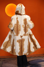 Load image into Gallery viewer, Full length natural cat fur hooded coat
