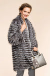 Real Silver Fox Fur Coat