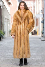Load image into Gallery viewer, Womens Real Saga Red Fox Fur Coat
