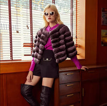 Load image into Gallery viewer, Real Pink Chinchilla Fur Jacket
