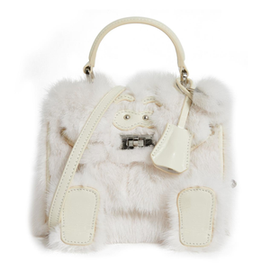 Real Mink Fur Handbag