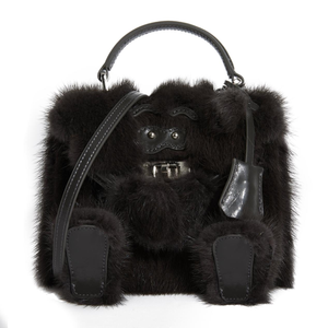 Real Mink Fur Handbag