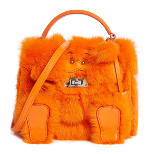 Real Mink Fur Handbag