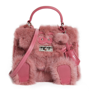 Real Mink Fur Handbag